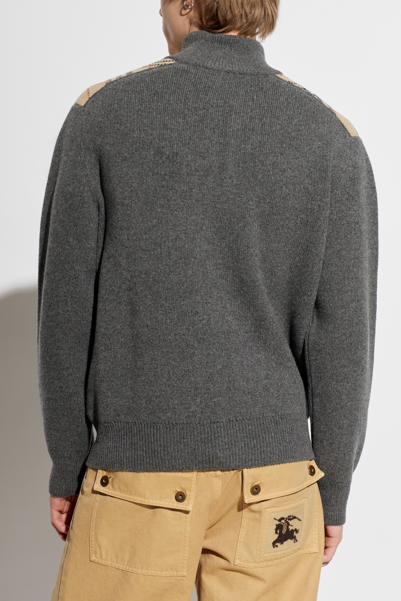 BURBERRY グレー カーディガン 38 0BF5542D-3961-4518-A25C-